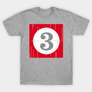 Countdown Number 3 T-Shirt